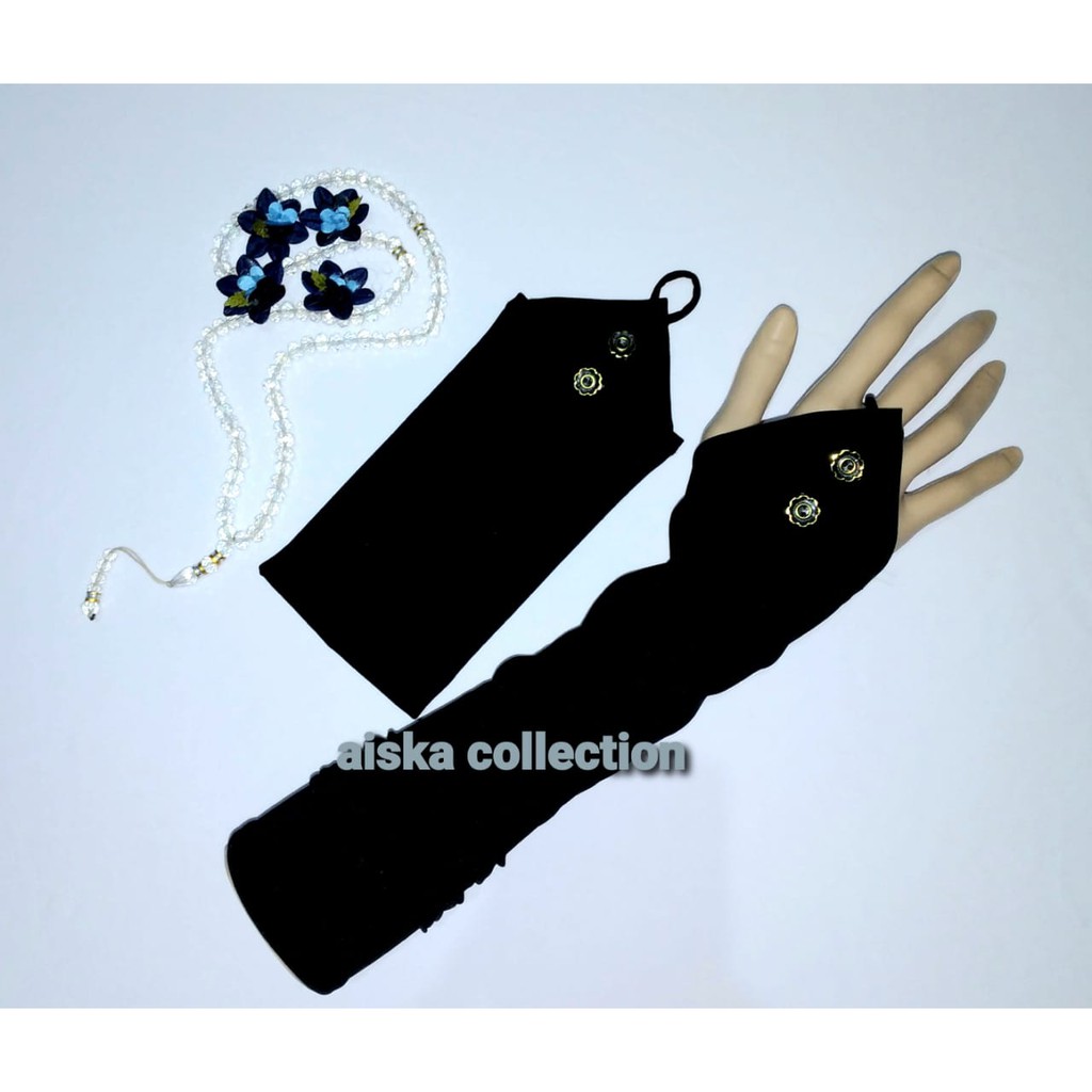 handshock/manset cincin kancing bunga gold/manset simpel cantik