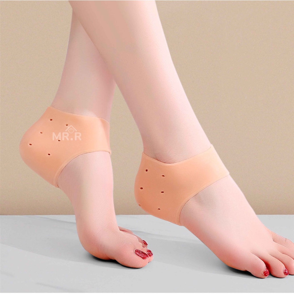 Bantalan Pelindung Tumit Anti Lecet Kaus Kaki Silikon Lembut Aksesoris Sepatu Heels