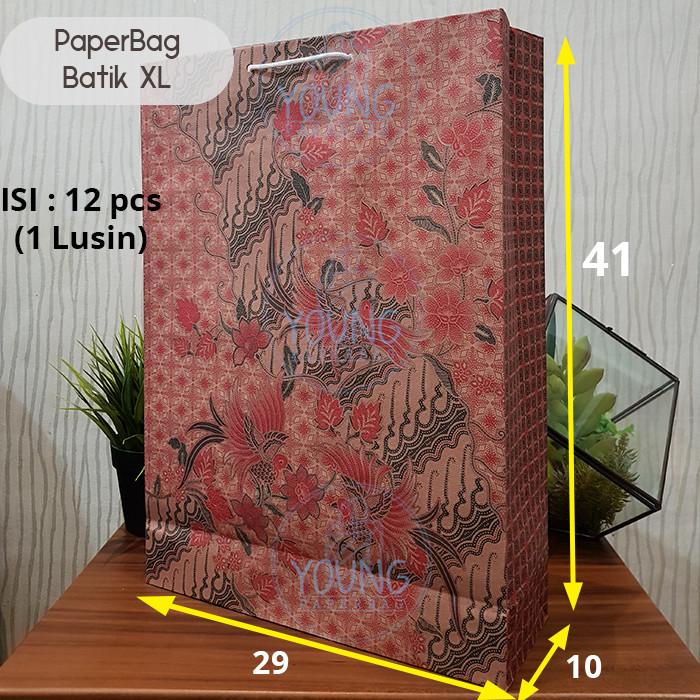 

Goodiebag Paper Bag / Tas Kertas Batik Xl Motif Burung Uk.29X10X41 (1 Lsn)