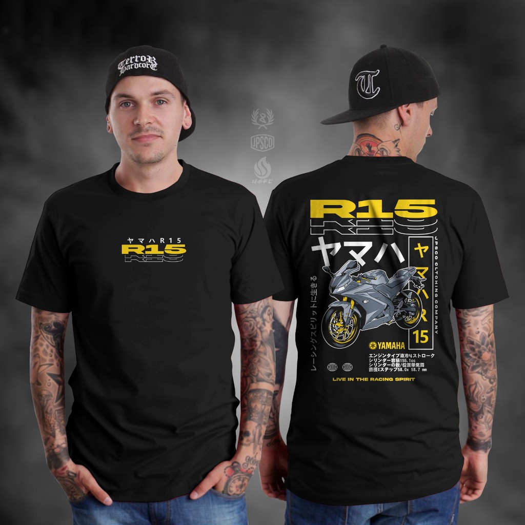 KAOS R15 KAOS SUNMORI TSHIRT YAMAHA R15 BAJU R15