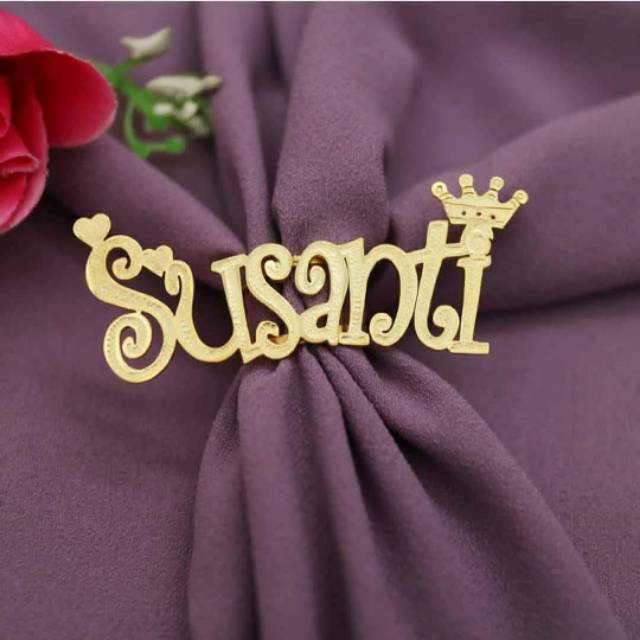 BROS HIJAB NAMA /BROS RING HIJAB UKIR NAMA