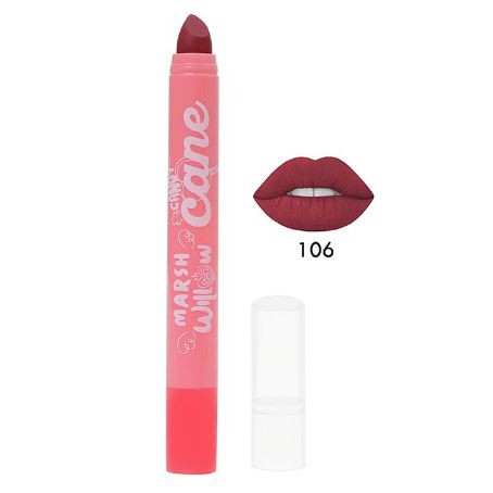 Marshwillow Candy Cane Matte Lip Crayon Red Ver 106 by Natasha Wilona, Lipstik