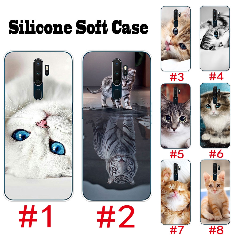 Casing Soft Case Oppo A5 A9 2020 Pola Kucing Hewan Peliharaan Lucu