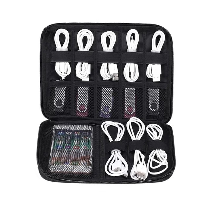 Triple W 2 in 1 Cable Gatget Organizer Tas Kabel USB IPAD Tablet BUBM