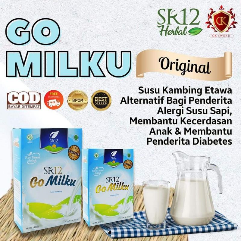 

GOMILKU SR12 / susu etawa / Susu Kambing kualitas terbaik