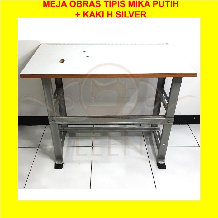 Meja Mika &amp; Kaki SET Mesin Jahit Portable Obras Kecil Tradisional LEEN