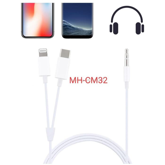 KABEL LIGHTNING MH- CM32 IPHONE,TYPE C,AUX