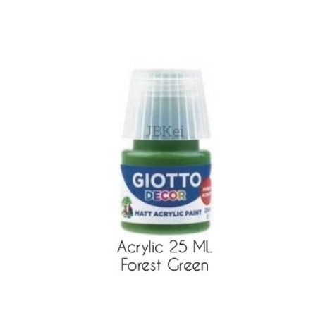 

Cat Akrilik Giotto Matt Acrylic Paint 25ml Forest Green/Hijau Satuan 538113