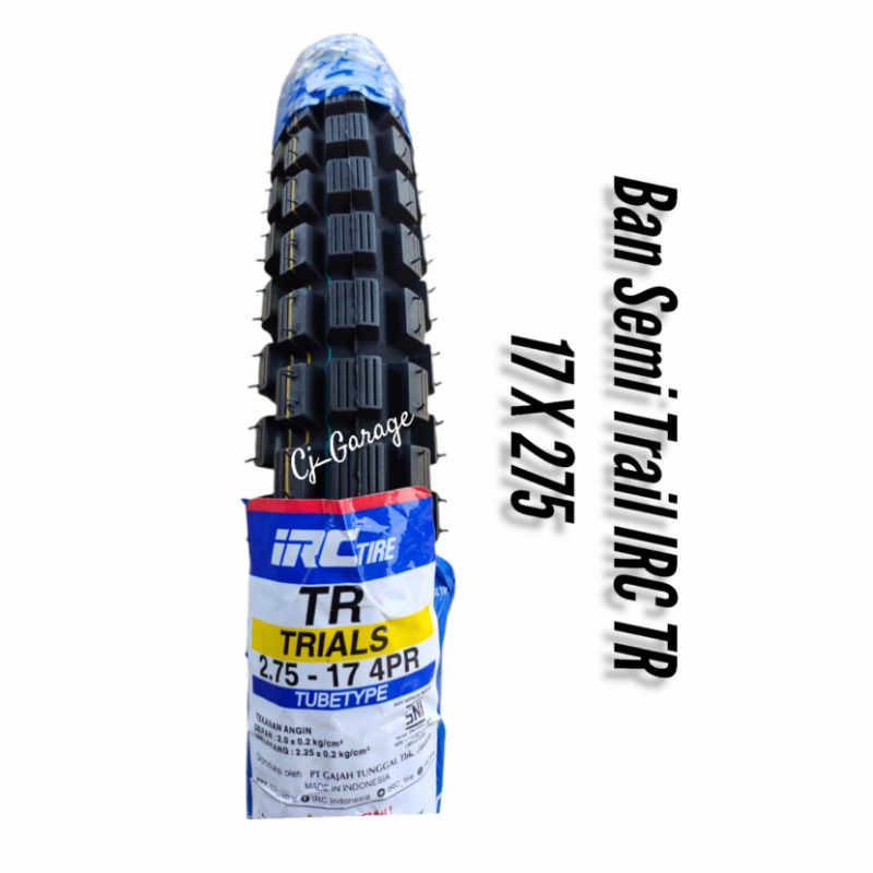 Ban Trail Honda win belakang 17 275 Ban Tahu win 100 Ban Luar Semi Honda Win IRC Belakang 17 X 275
