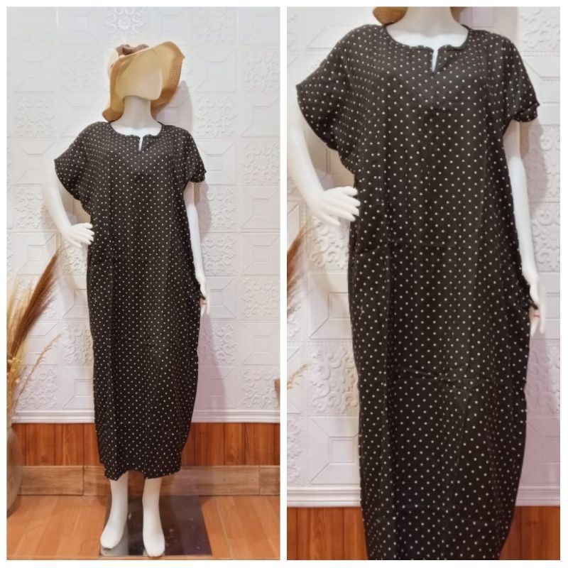 Daster Habel/HISBI Long BUSUI Panjang Semata Kaki Bahan Rayon Premium-Hisbi busui 29