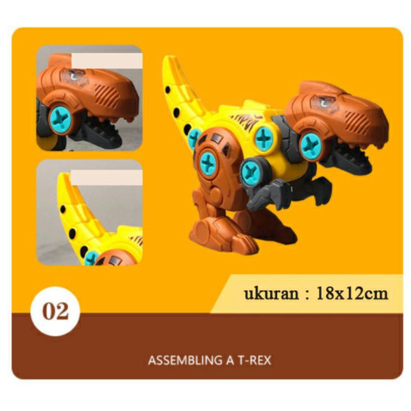 diy dino assembly isi 4 - 3d puzzle dinosaur