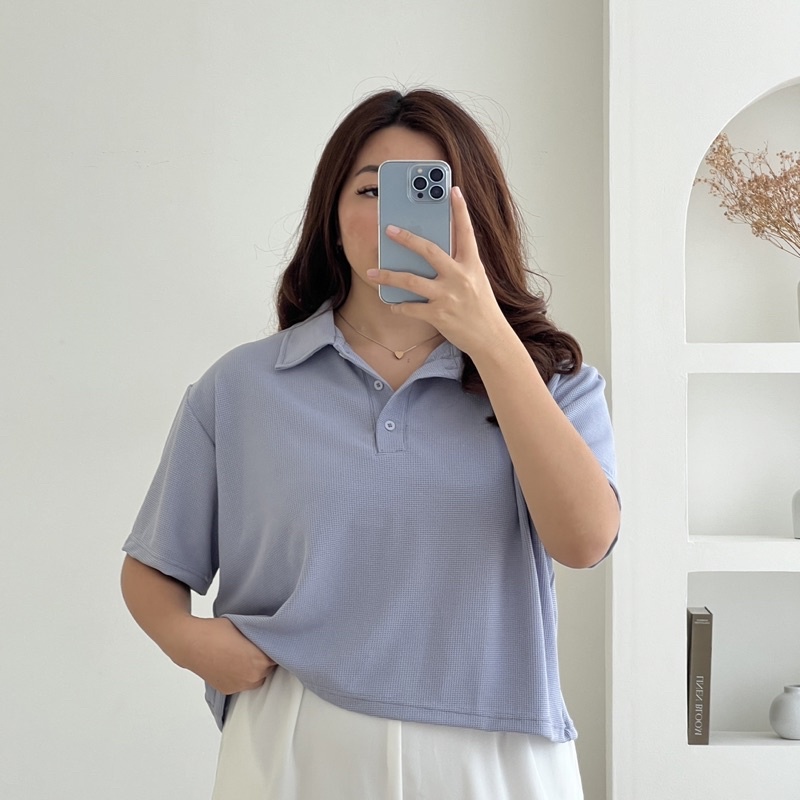 Paula Top (polo shirt / kaos polo / polo bigsize/ kaos formal / kaos berkerah / polo crop)