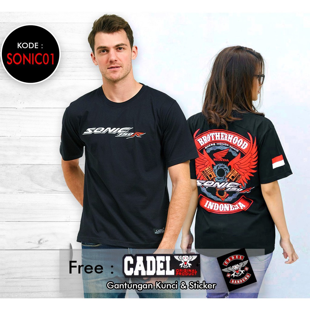 KAOS SONIC KAOS MOTOR BAJU HONDA KAOS HONDA SONIC 150R KAOS DISTRO PAKAIAN PRIA WANITA BAJU BIKERS