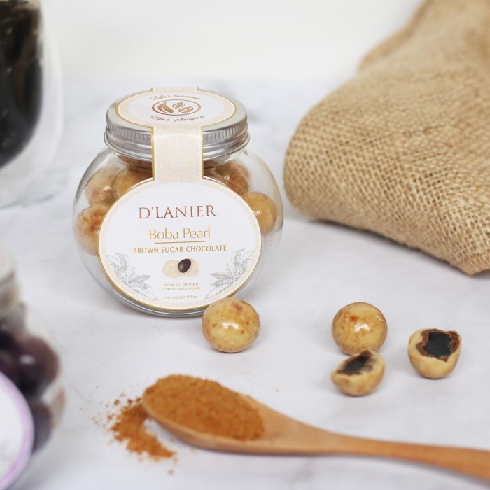 

COKELAT- D'LANIER BOBA PEARL CHOCOLATE - BROWN SUGAR - 100GR -COKELAT.