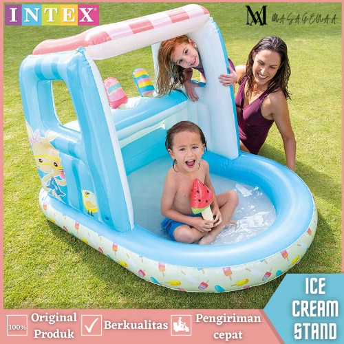 Kolam Tempat Renang Berenang Bermain Anak Jumbo Besar Intex Es Krim Play pool Playhouse Istana Balon