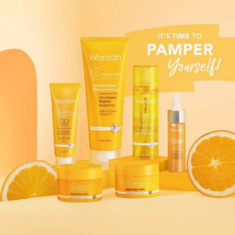 Wardah C-defense sepaket 100% ORI