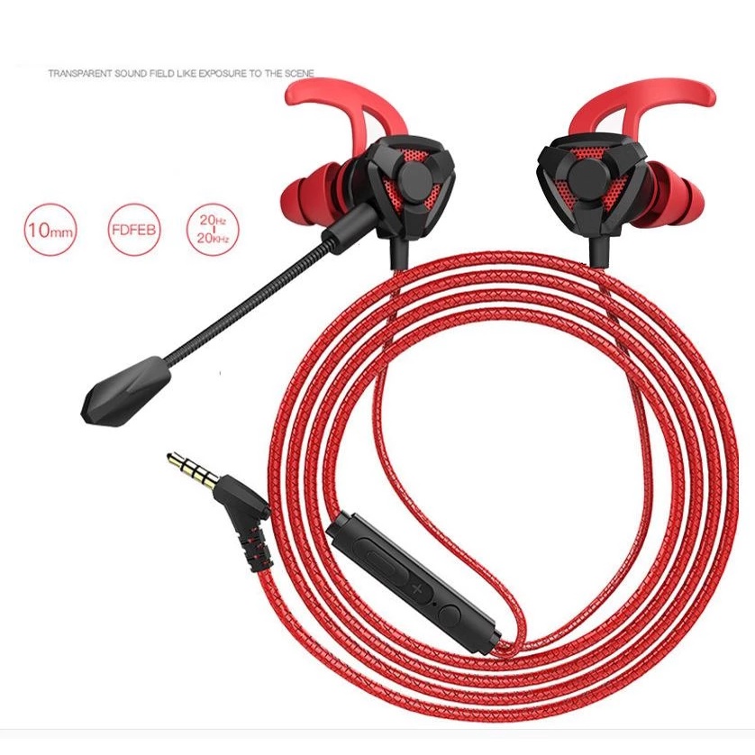 Gaming Headset Earphone With Microphone Volume Control PC Gamer Earphones