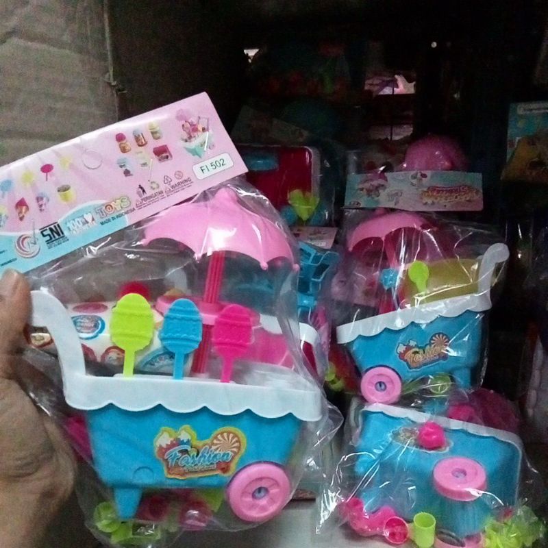 FI 502 - Mainan Gerobak Ice Cream Stroller kecil FI502