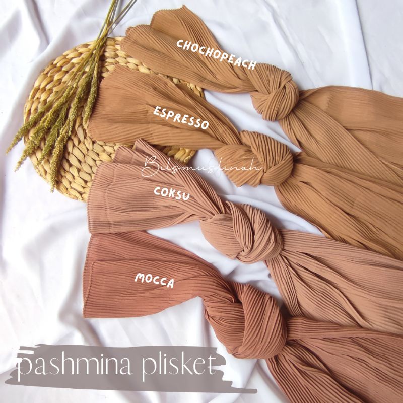 PASHMINA PLISKET CERRUTY BABYDOLL [TANPA GARIS TENGAH]