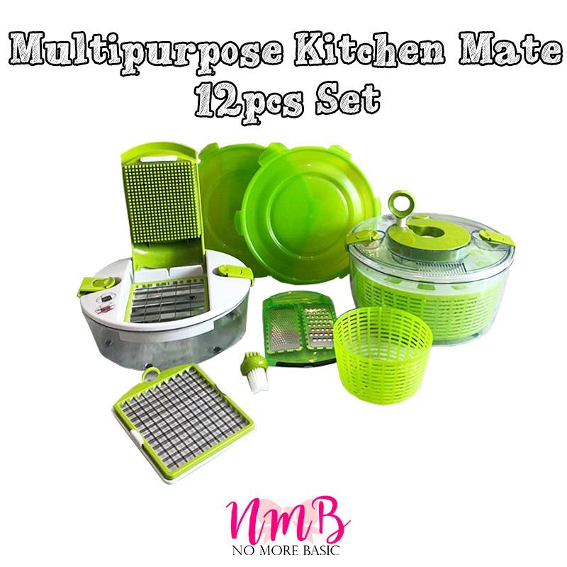 Multipurpose Kitchen Mate 12pcs Set - Set Alat Dapur