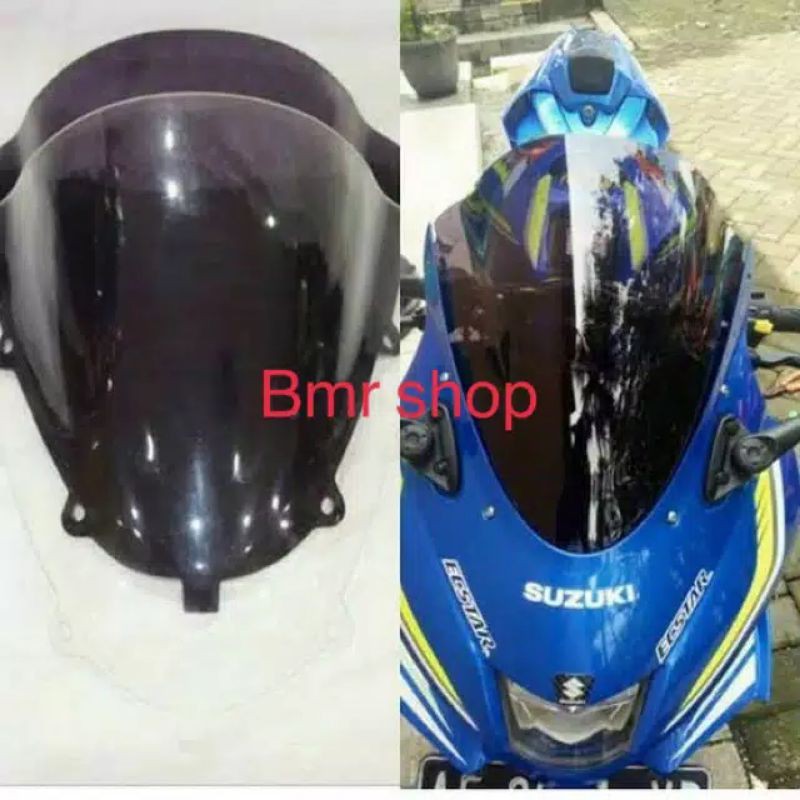 Windshield gsx R150 winsil gsx R150 visor gsx R150 tameng gsx 150R model jenong