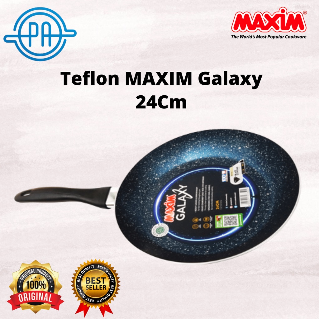 FRYPAN FRY PAN PANCI MASAK Maxim Galaxy 24cm Frypan Maxim Galaxy UKURAN 24CM Wajan Teflon Maxim