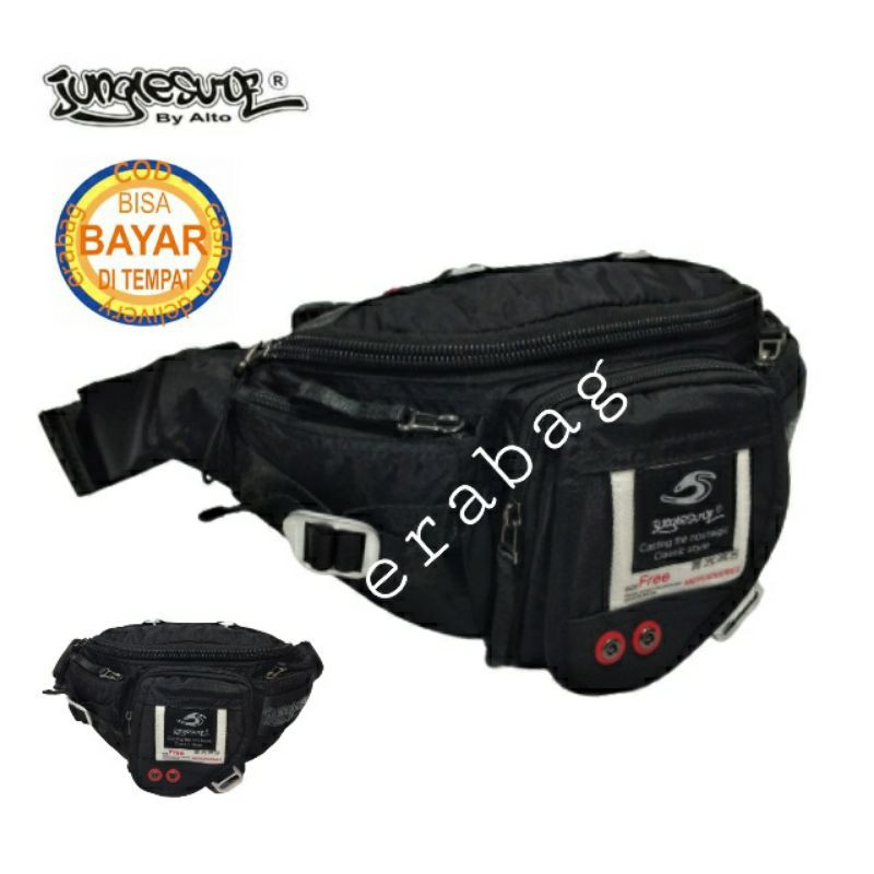 JUNGLESURF TAS PINGGANG WAISTBAG BY ALTO 04531J HITAM