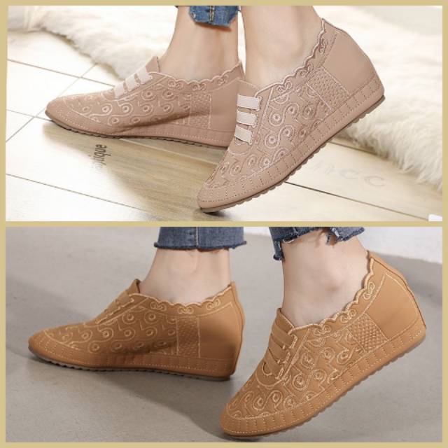 ELLORA E919 08 Sepatu  Wanita Wedges  Import  Shopee 