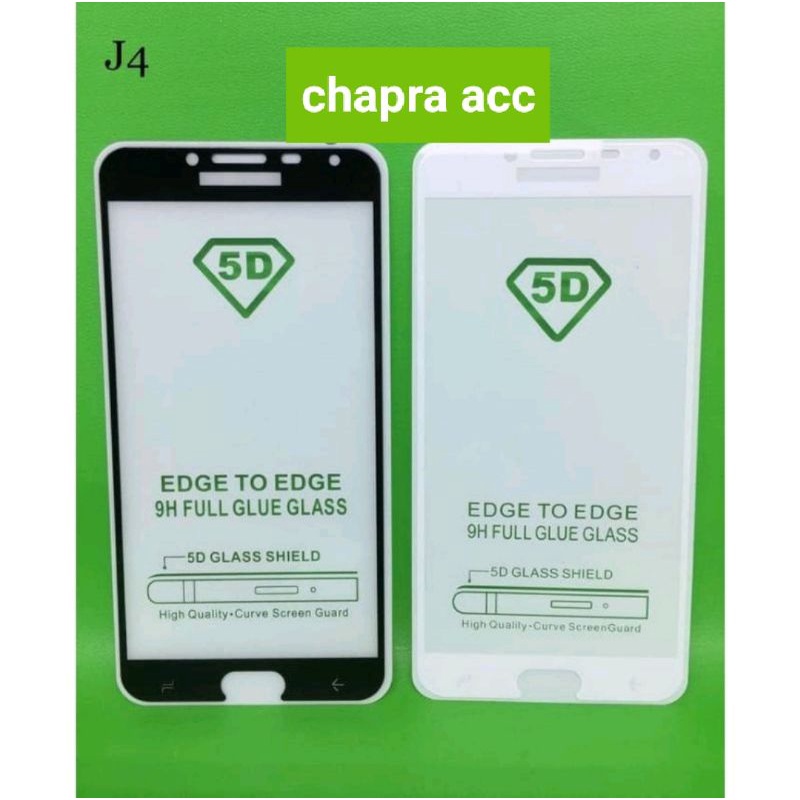 tempered glass full lapis hitam type Hp Samsung J4 2018