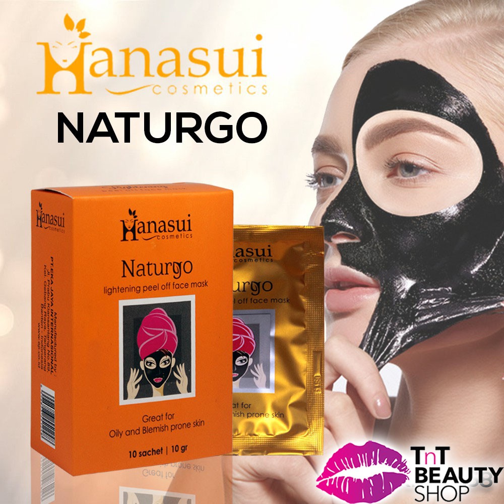 [BPOM] Naturgo BPOM / Hanasui Naturgo / Masker Lumpur Lightening / Anti Aging Mask 100% Original