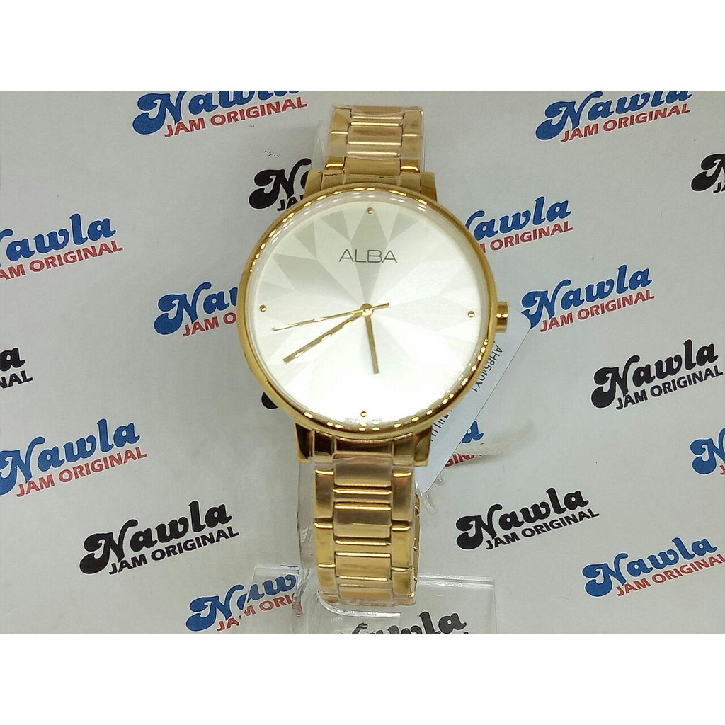 Alba Ladies AH8540X1 Quartz Gold Plate - Jam Tangan Wanita AH8540