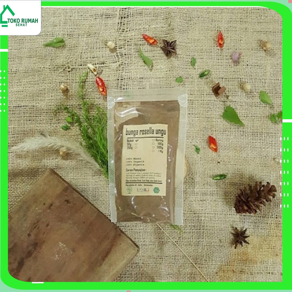 

BUNGA ROSELLA UNGU BUBUK 1 Kg - Hibiscus Sabdariffah - MURNI - J