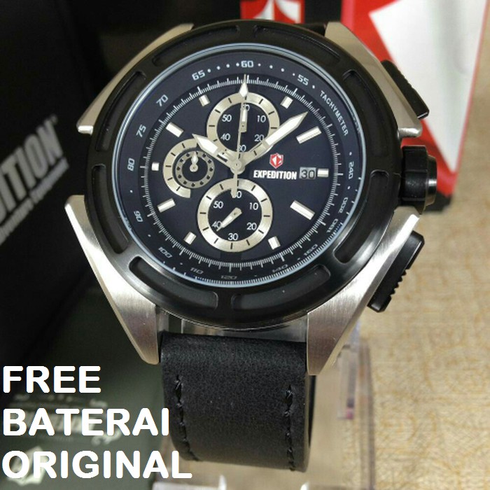 JAM TANGAN PRIA EXPEDITION E 6712 LEATHER ORIGINAL GARANSI RESMI 1 TAHUN