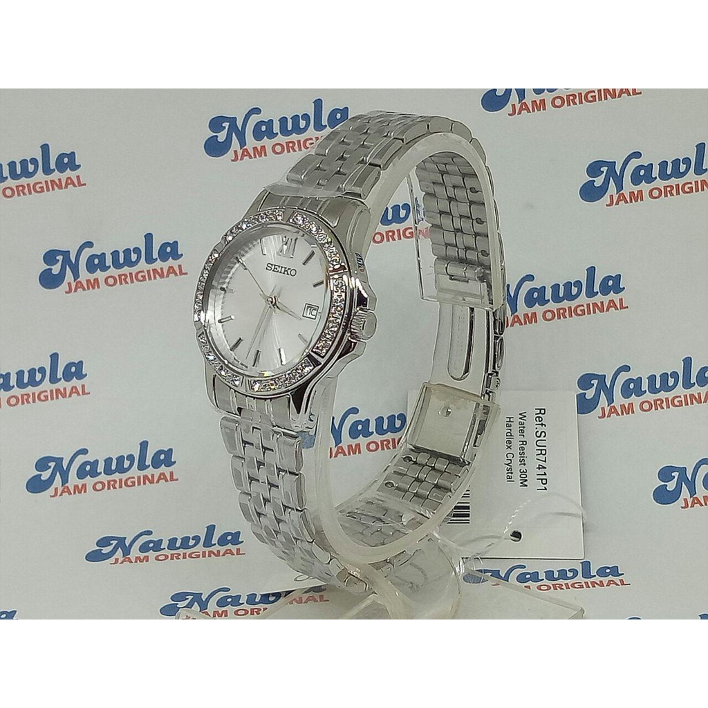 Seiko Ladies SUR741K1 Quartz Crystal On Bezel | Jam Wanita SUR741