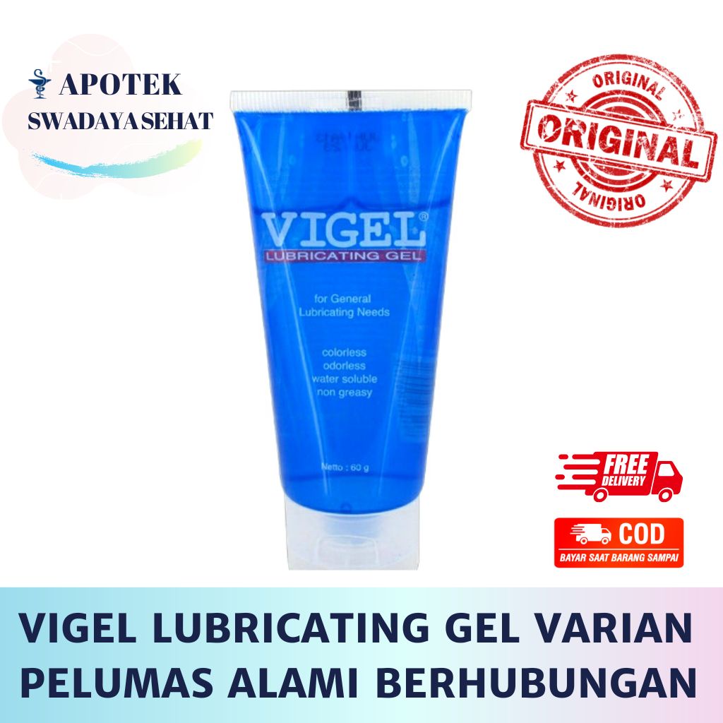 VIGEL LUBRICATING 60Gram Gel - Pelumas Alami 30 GR Basis Air