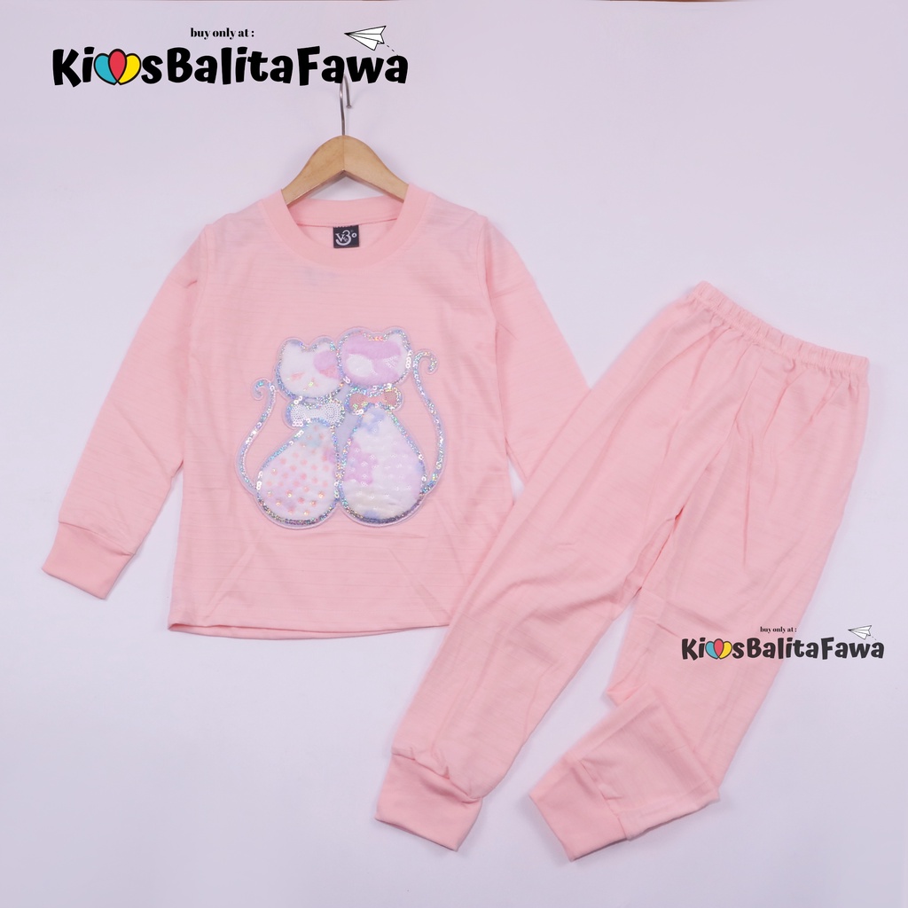 Set Bunny Kids uk Bayi-10 Tahun / EXPORT PREMIUM Setelan Karakter Kaos Piyama Tidur Anak Perempuan