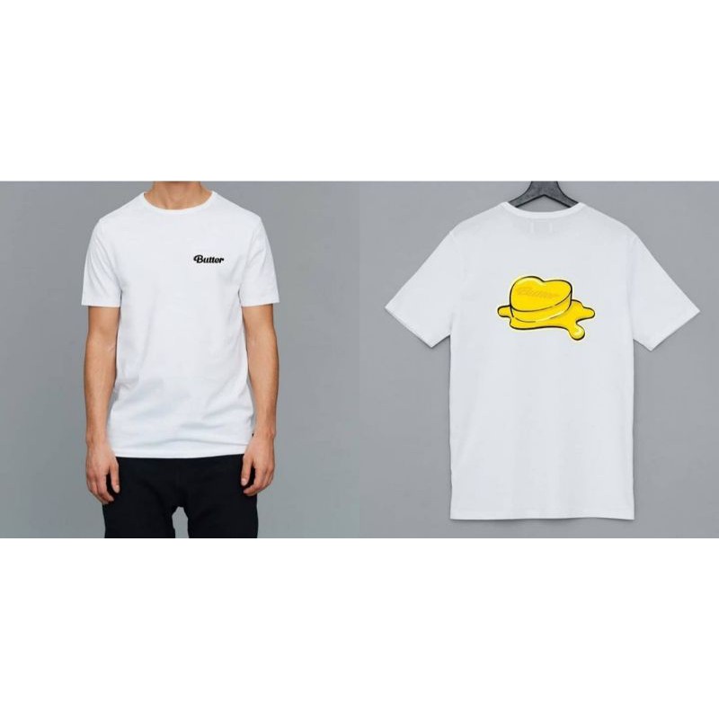 TERBARU EDISI FRONT BACK BUTTER BTS T-SHIRT UNISEX PREMIUM M L XL 2XL 3XL 4XL 5XL