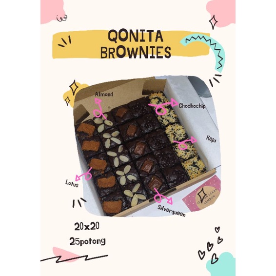 

Fudgy Brownies Panggang Qonita 20*20