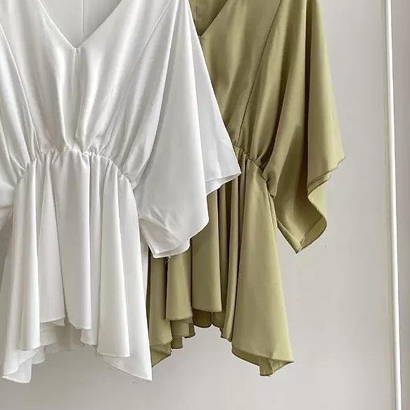 [R.A] Nami Blouse Atasan Baju Muslim Polos Fashion Wanita Muslim