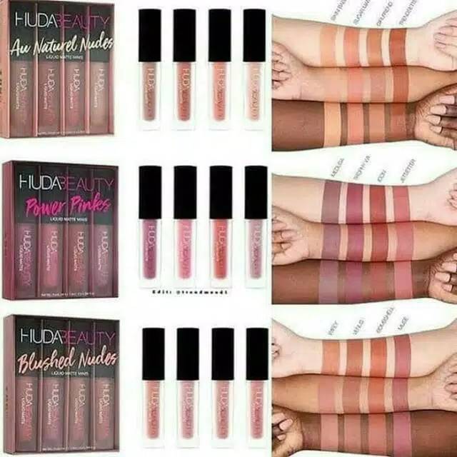 HUDA BEAUTY 4IN1 LIPSTICK HUDA BEAUTY 4 WARNA
