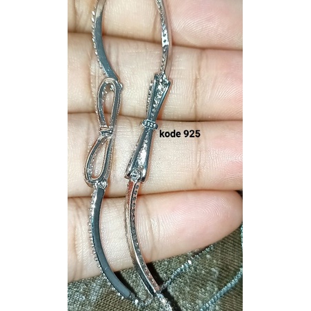 Gelang serut silver 925 (ada kode) dan vier (a,b,c,d)