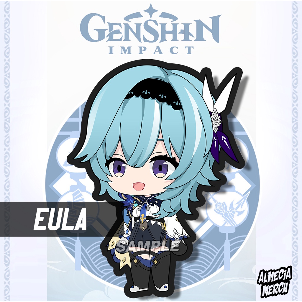 Gantungan Kunci Eula Genshin Impact / Keychain Eula Genshin Impact / Ganci Karakter Eula
