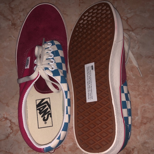 Vans era mix match rumba red ( maroon blue )