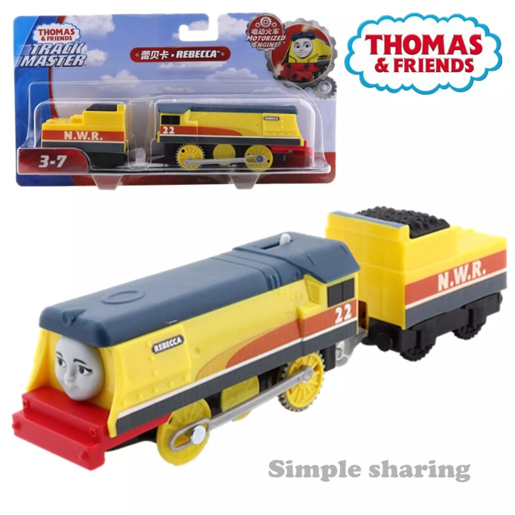 Kereta Api Rebecca Thomas & Friends Track Master Rebecca Push Along Metal Engine Train Fisher Price