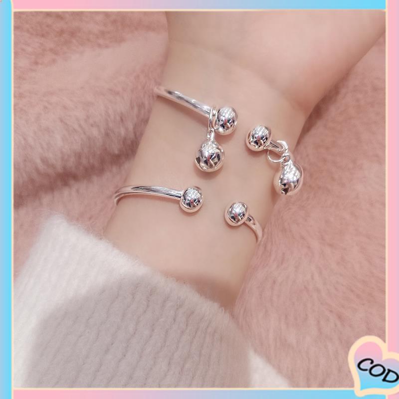 COD❤️ Pelajar Wanita Sederhana Pacar Pasangan Bell Gelang Hadiah Ulang Tahun Bunga Cherry Blossom-A.one