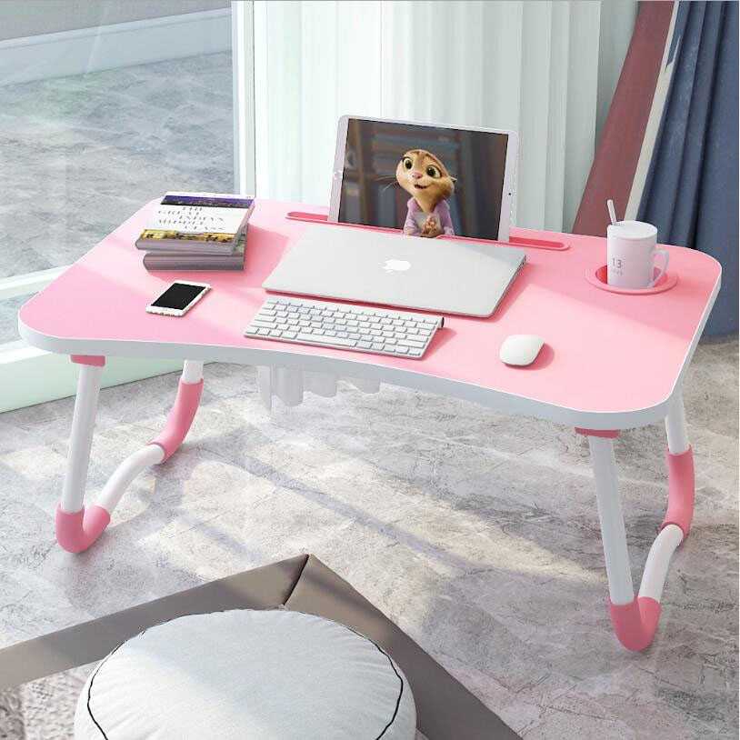 IDN TECH - NWDESK Meja Belajar Laptop Lipat Portable Desk with Bottle Hole - L62