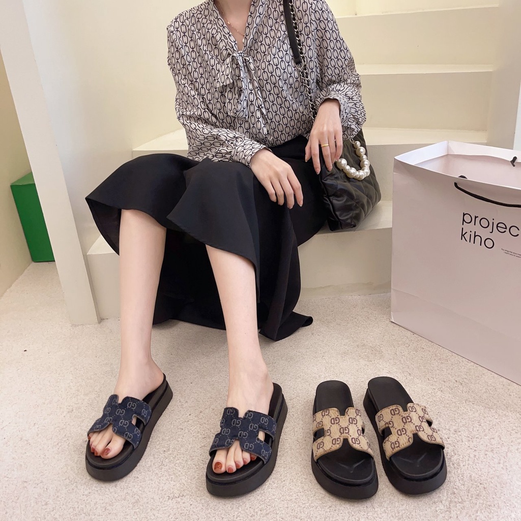 cind 5073, sandal wanita import fashion sandal slip on cantik dan termurah ngetrend