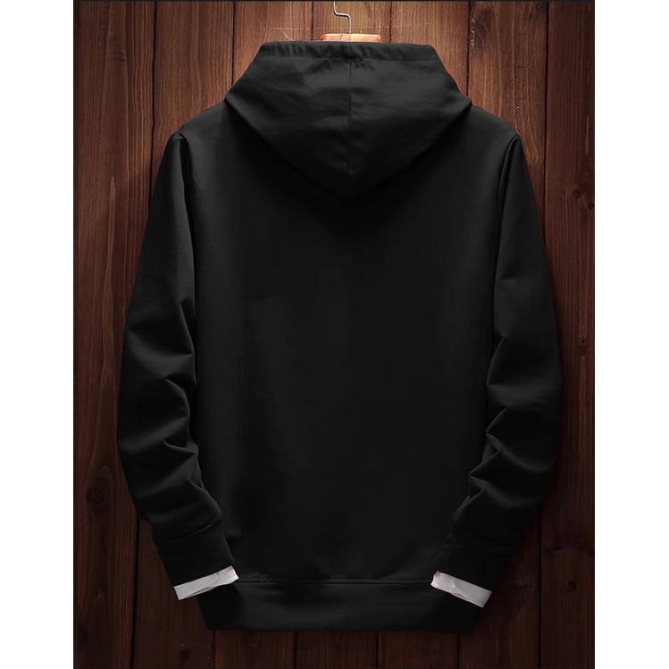 TERMURAH !! COD Jaket Sweater Hoodie Pria Distro eigeur Big Size Jumbo M - XXL