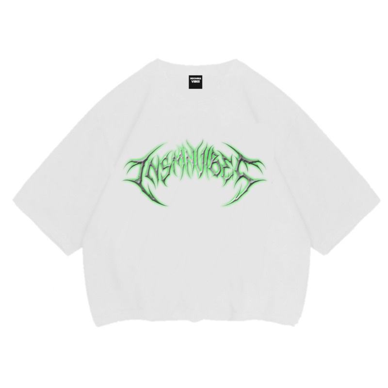 Croptee / Kaos Crop oversize wanita Insomnia Vibes