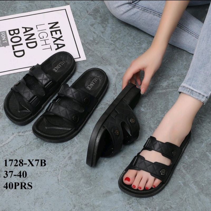 1.1 Sale GESDUO Sandal Slop Slip On Teplek Wanita Sandal Cewek SLIP ON MARY Janes Import-1
